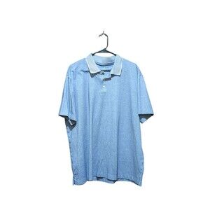 Van Heusen Air Polo Shirt Mens XXL Classic Fit Short Sleeve Blue